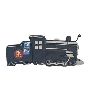 Pottery Barn The Polar Express™ Train Shaped Pillow Black and Gray